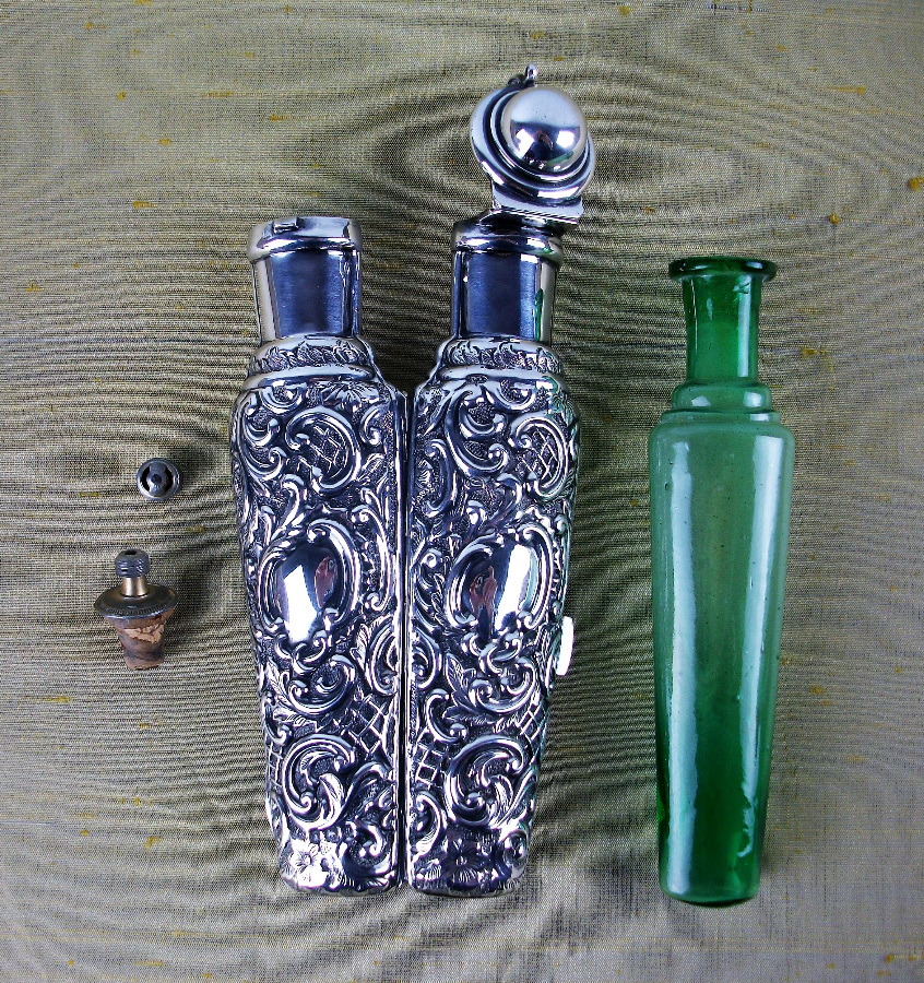 VICTORIAN SILVER PERFUME BOTTLE